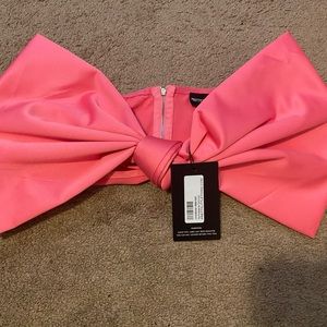 PrettyLittleThing Pink Bow tie Size 8